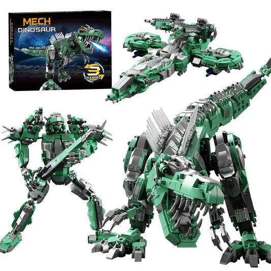 Mesiondy Dinosaur Building Kits，3in1 STEM Educational Building Sets for Boy 6+ and Adult Gift -Best Dinosaur Toys & Activities Kits Present （1156 Pieces）