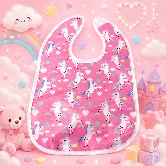 Premium Waterproof Adult Bib – Magical Unicorn