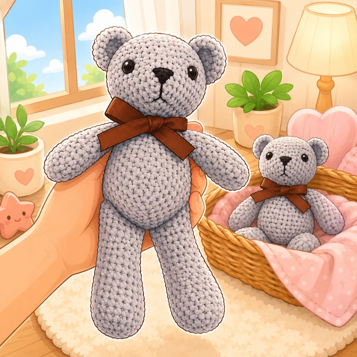 Teddy bear gift accessories doll