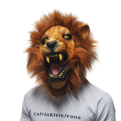 Adult Angry Lion Halloween Prop - Rubber Mask