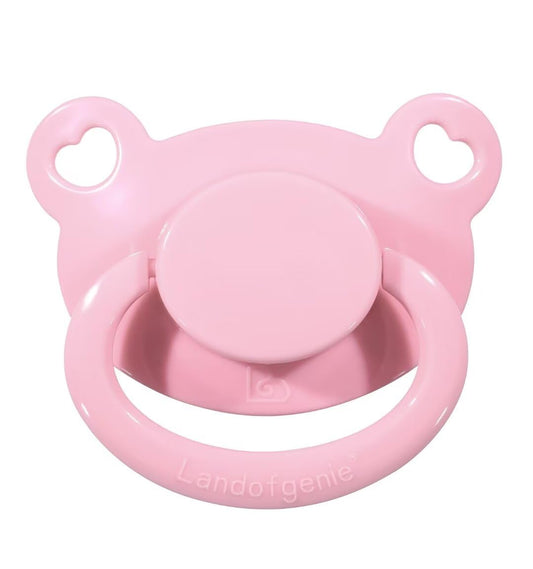 Landofgenie Adult Size Large Shield Pacifiers Bear Shaped Cutie Pacifier Pink